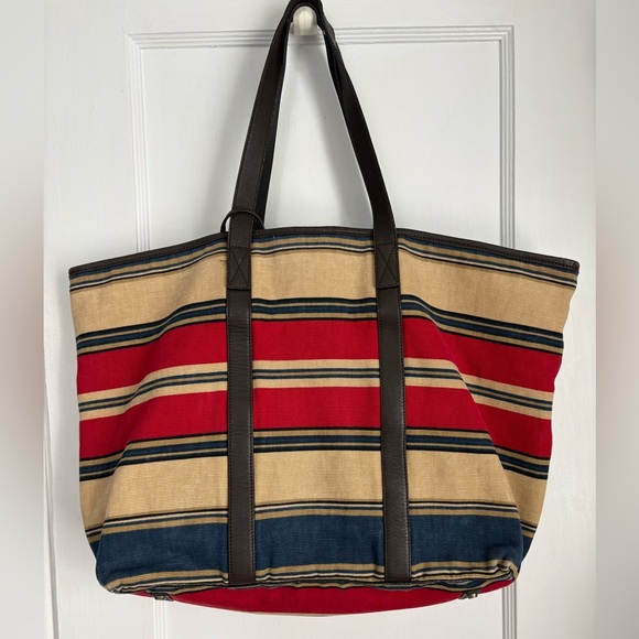Talbots Handbags - Talbots Stripes Large & Wallet Shoulder Tote Bag